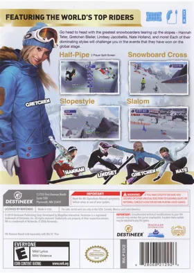 Triple Crown Championship Snowboarding box cover back